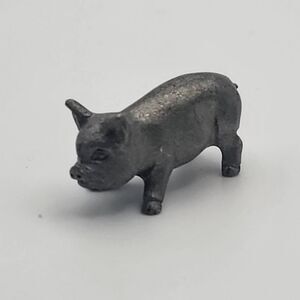 Vintage Spoontiques Mini Pewter Pig